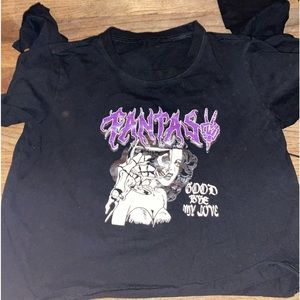 Long sleeve crop top